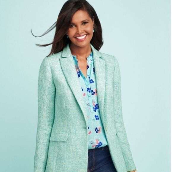 Talbots Ruffle Trim Shell Top! - Picture 4 of 14